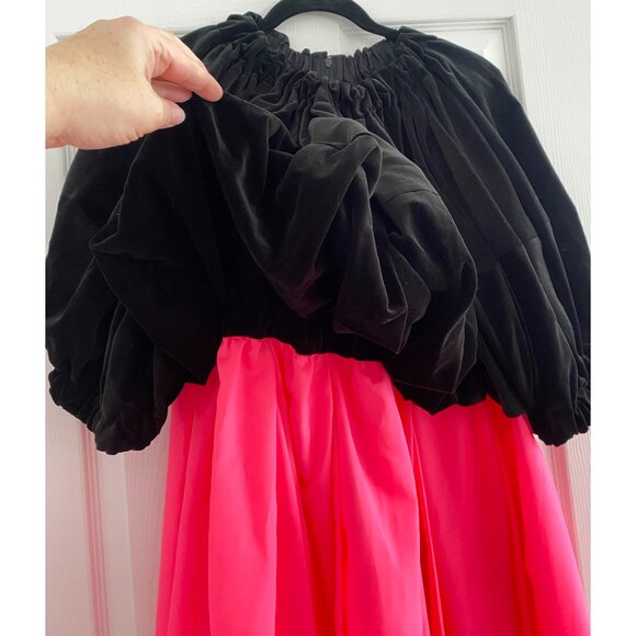 Comme des Garcons Black and Neon Pink Bubble Dress, size Large - Picture 5 of 9